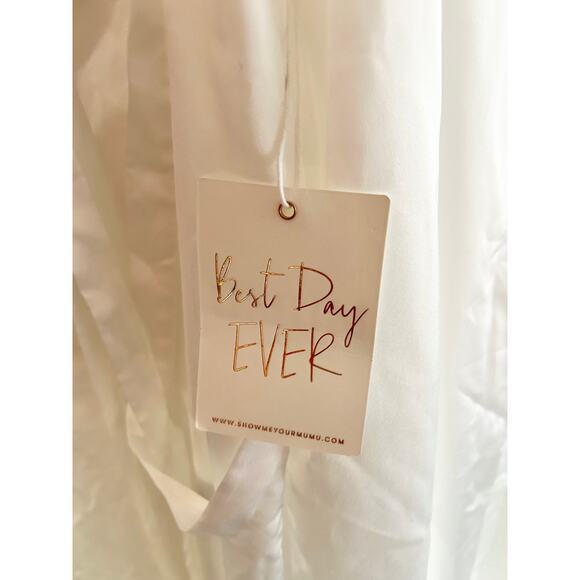 Show Me Your Mumu Clarissa Corset Dress in Ivory Luxe Satin XXL NWT - Picture 7 of 10